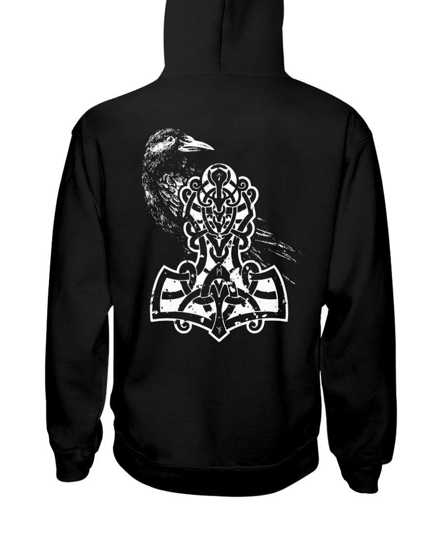Raven And Hammer - Viking Shirt Hooded Sweatshirt
