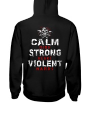 Calm Mind Strong Heart Violent Hands - VikingShirt Hooded Sweatshirt back