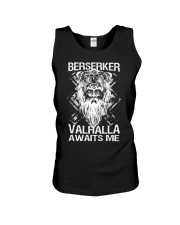 Viking Shirt : Berserker Valhalla Awaits Me Unisex Tank thumbnail