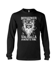 Viking Shirt : Berserker Valhalla Awaits Me Long Sleeve Tee thumbnail