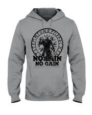 Viking Shirts - No Pain No Gain Viking Hooded Sweatshirt thumbnail