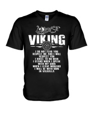 Viking Shirt - I Will Be With Odin In Valhalla V-Neck T-Shirt thumbnail