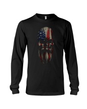 FLAG SKULL BEARD - VIKING T-SHIRTS Long Sleeve Tee thumbnail
