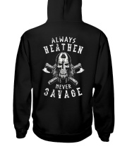 HEATHEN SAVAGE - VIKING T-SHIRTS Hooded Sweatshirt back