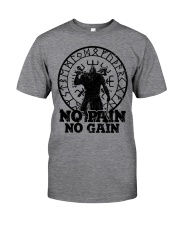Viking T-shirts : No Pain No Gain Classic T-Shirt front