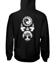 Viking Shirt : Wolf Raven Yggdrasil Hooded Sweatshirt back