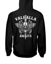 Viking Shirt : Valhalla Awaits Hooded Sweatshirt back