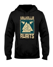 Viking Wolf - Valhalla Awaits Hooded Sweatshirt thumbnail