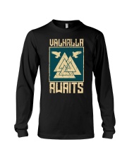 Viking Wolf - Valhalla Awaits Long Sleeve Tee thumbnail