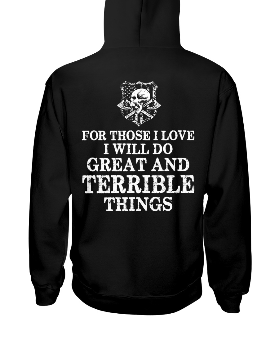 I Will Do Great And Terrible Things - Viking Shirt Hooded Sweatshirt