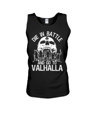 Viking Shirt - Die In Battle And Go To Valhalla Unisex Tank thumbnail