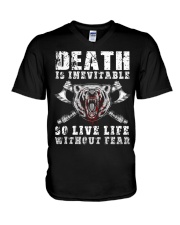 So Live Life Without Fear - Viking Shirt V-Neck T-Shirt thumbnail