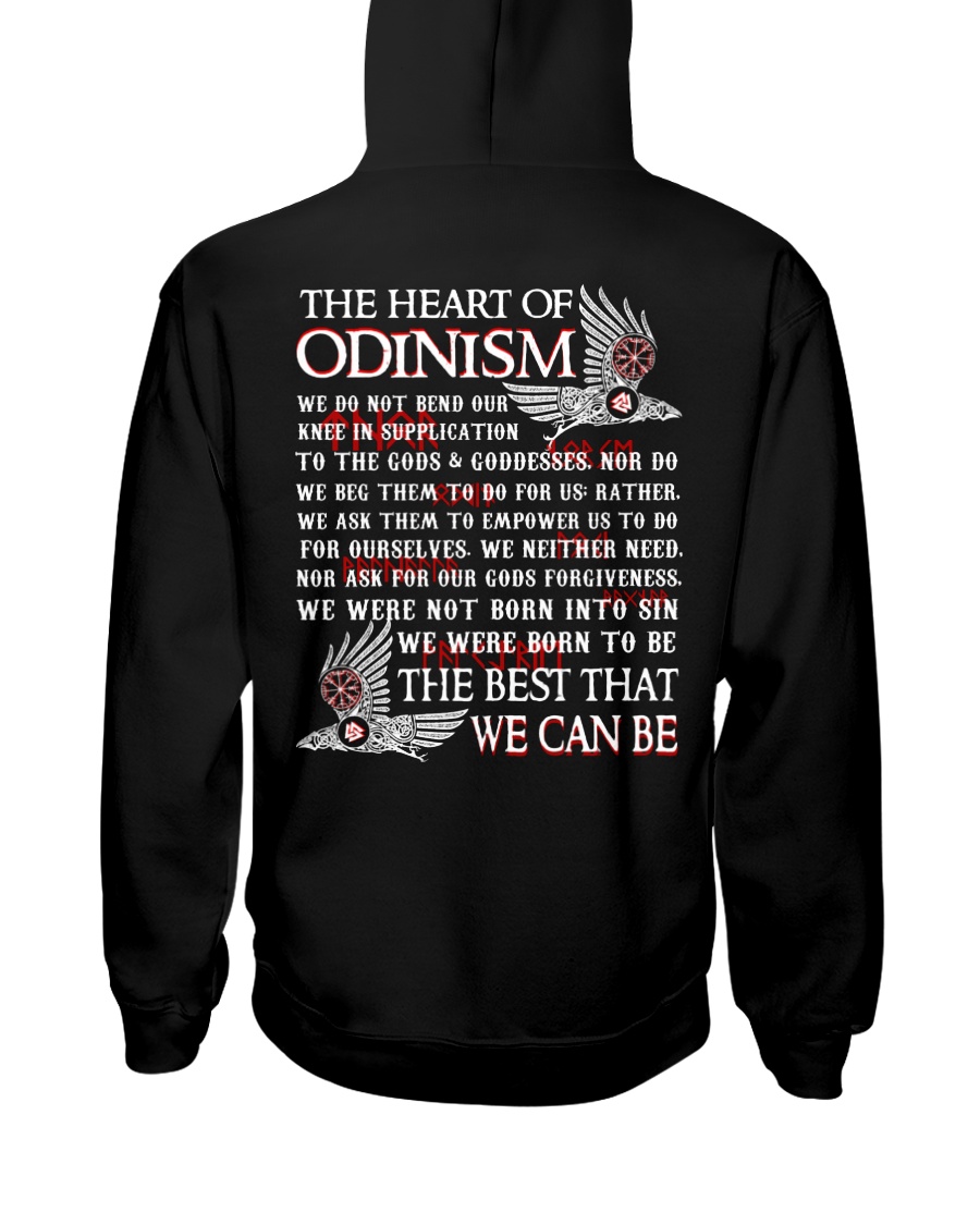 The Heart Of Odinism - Viking Shirt Hooded Sweatshirt