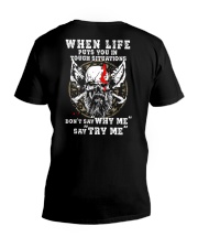 Say Try Me - Viking Shirt V-Neck T-Shirt thumbnail