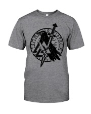 Viking Shirts : Raven Viking Vegvisir Classic T-Shirt front