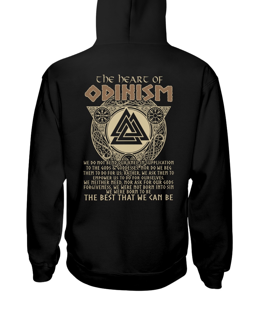 The Heart Of Odinism - Viking Shirt Hooded Sweatshirt
