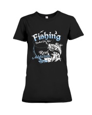 Fishing 3 - Fishing hooked for life Real Premium Fit Ladies Tee tile
