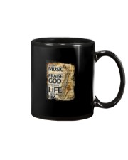 With Music I pray God Saxophone Mug tile