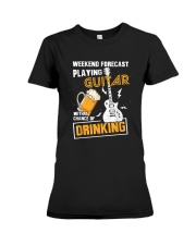 Beer Lover - Weekend ForeCast Play Guitar Premium Fit Ladies Tee tile