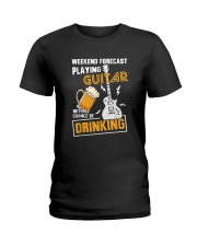 Beer Lover - Weekend ForeCast Play Guitar Ladies T-Shirt tile