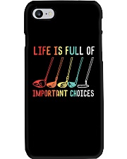 Golf 89 Life Is Full Of Important Choices Phone Case tile
