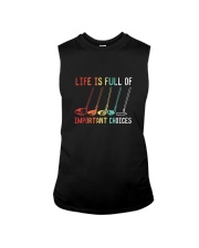 Golf 89 Life Is Full Of Important Choices Sleeveless Tee tile