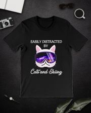 Skiing Lover 1 - Easily Distracted Classic T-Shirt lifestyle-mens-crewneck-front-16