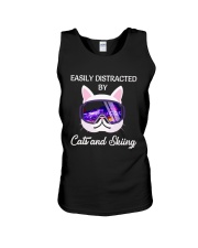 Skiing Lover 1 - Easily Distracted Unisex Tank tile