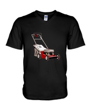 Lawn Mower 15 Push Lawn Mower V-Neck T-Shirt tile