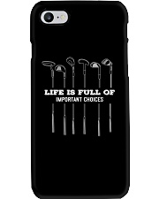 Golf 39 Life Is Full Of Important Choices Phone Case tile