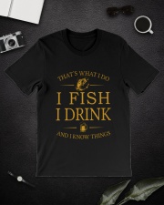 Fishing 2 - I Fish I Drink Classic T-Shirt lifestyle-mens-crewneck-front-16