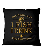 Fishing 2 - I Fish I Drink Square Pillowcase tile