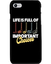 Golf 59 Vintage Life is Full Of Important Choices Phone Case tile