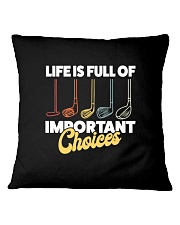 Golf 59 Vintage Life is Full Of Important Choices Square Pillowcase tile