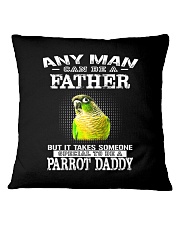 Green Cheeked Conure Daddy Square Pillowcase tile