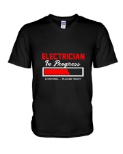 Electrician 9 V-Neck T-Shirt tile