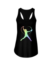 Softball-Lover-22 Ladies Flowy Tank tile
