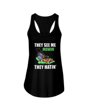 Lawn Mower 25 They See Mee Mowin Ladies Flowy Tank tile