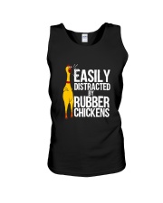 Chicken 77 Funny Easily Distracted Rubber Unisex Tank tile