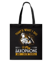Saxophone Know Things Tote Bag tile