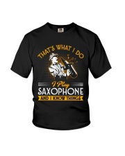 Saxophone Know Things Youth T-Shirt tile