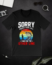 Fishing 3 - Sorry Missed Your Call Classic T-Shirt lifestyle-mens-crewneck-front-16