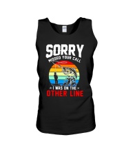 Fishing 3 - Sorry Missed Your Call Unisex Tank tile