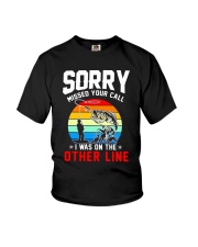 Fishing 3 - Sorry Missed Your Call Youth T-Shirt tile