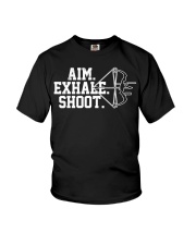 Archery Aim Exhale Shoot Youth T-Shirt tile