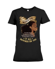 march girl Premium Fit Ladies Tee front