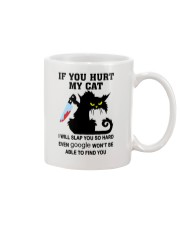 BLACK CAT IF YOU HURT MY CAT T SHIRT Mug tile