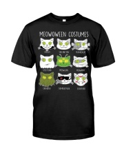 Meowoween Costumes Funny Cat Halloween T-Shirt Classic T-Shirt thumbnail