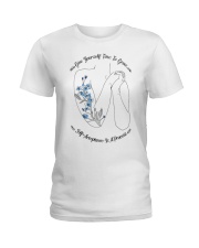 Give Yourself Time To Grow Self-Acceptance Is A P Ladies T-Shirt front
