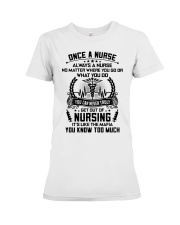 ONCE A NURSE Premium Fit Ladies Tee front